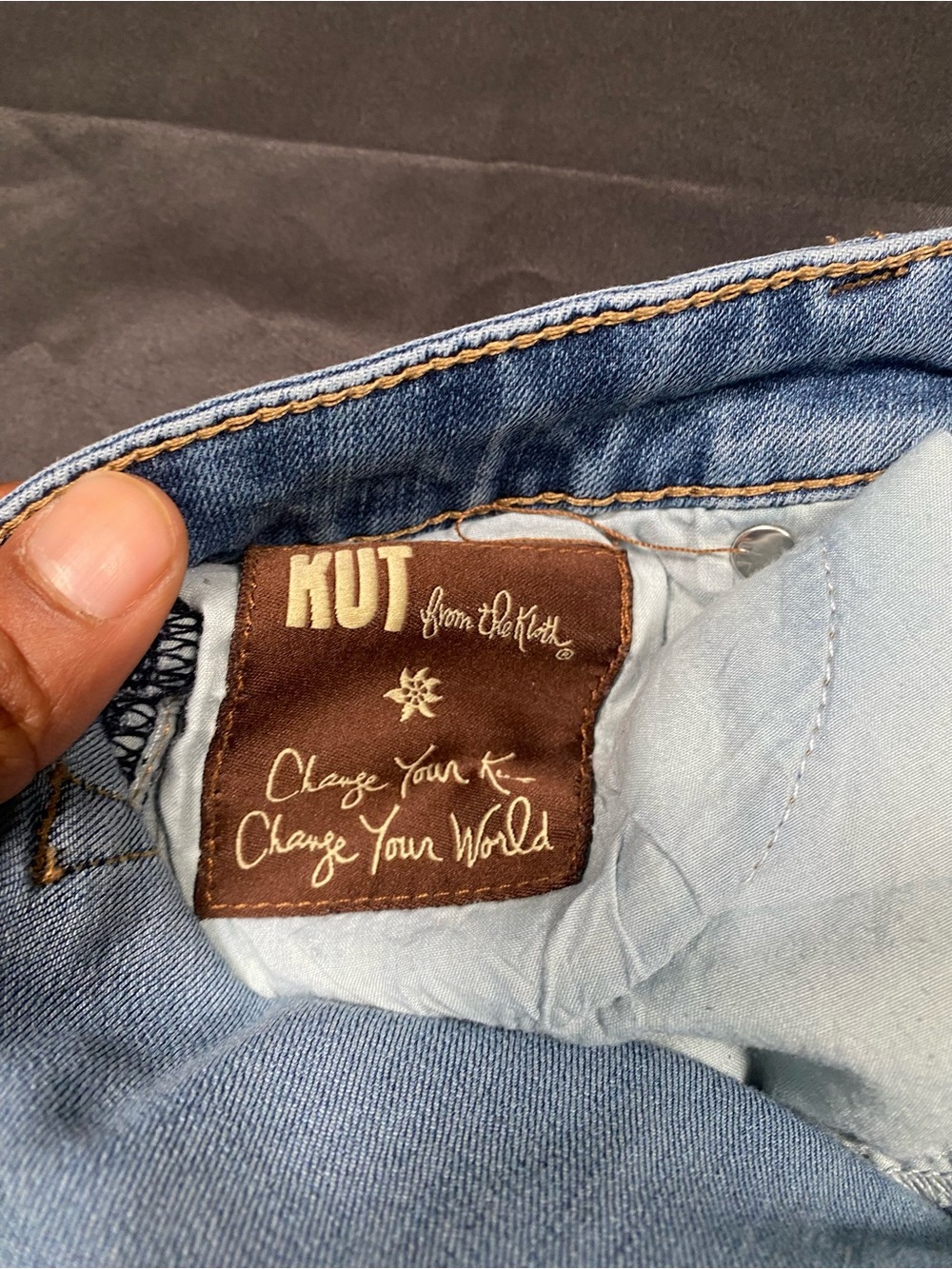Kut from the Kloth Light Blue Women's Jeans - Picture 10 of 10
